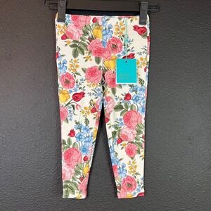 Posh Peanut Floral Leggings Girls 2T NWT Boutique Rose Print Pants Spring Easter